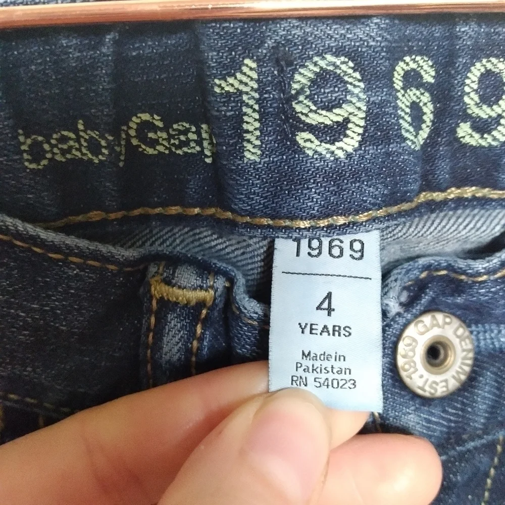 Baby Gap 1969 Medium Wash Adjustable Waist Skinny Jeans Size 4 Years